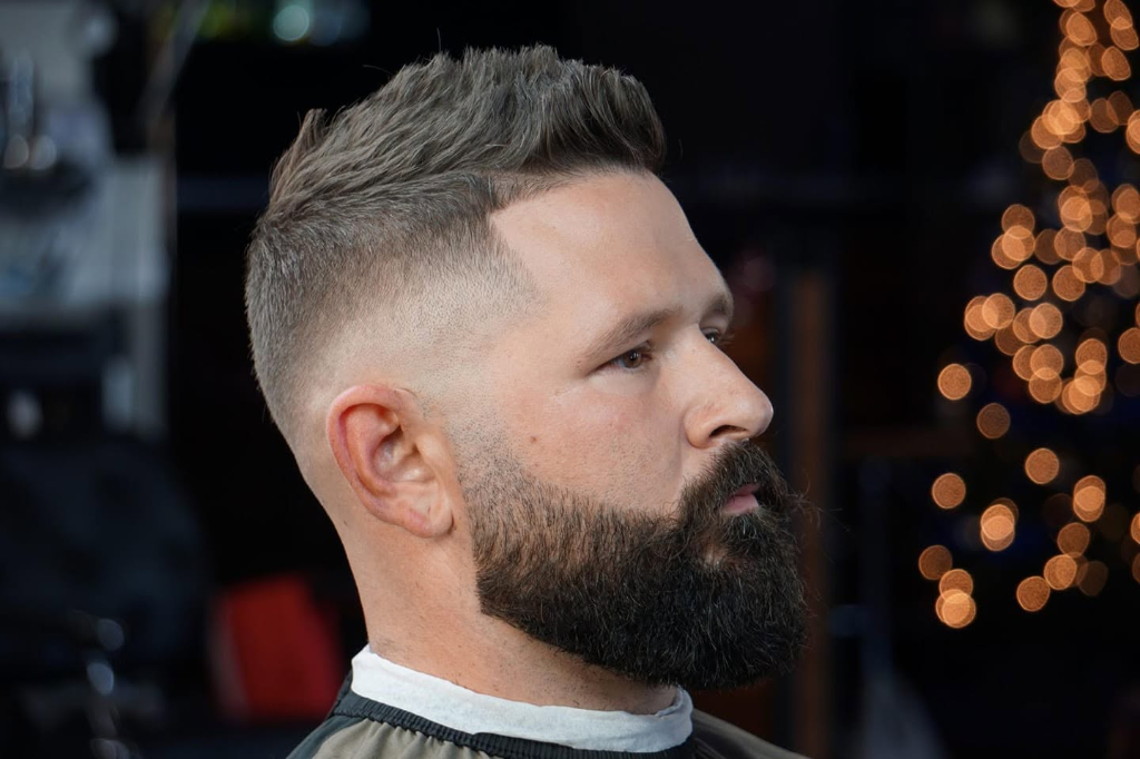 Precision Mid-Fade Cut & Beard