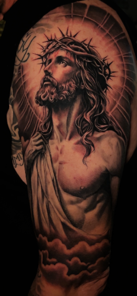 Christ Crown of Thorns Realism by Dom Hix